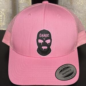 Women’s “Savage” Pink Mesh SnapBack Hat Cap